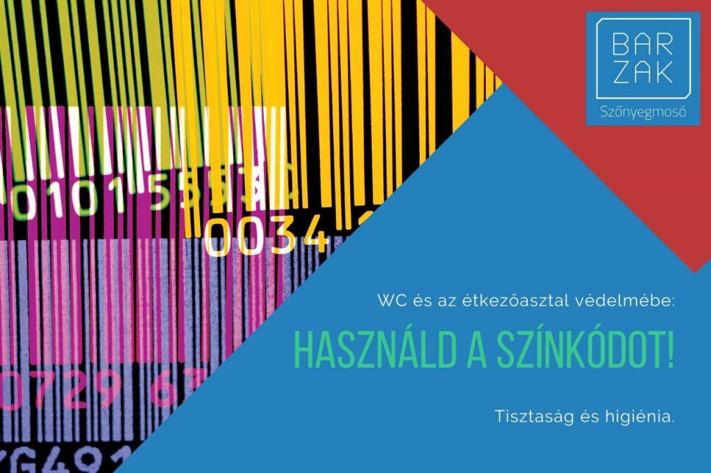 Tisztaság és higiénia a színkód módszer használatával.